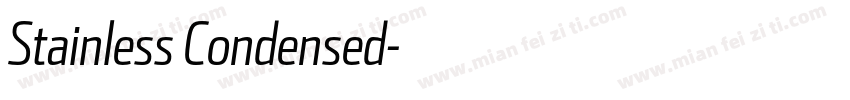 Stainless Condensed字体转换